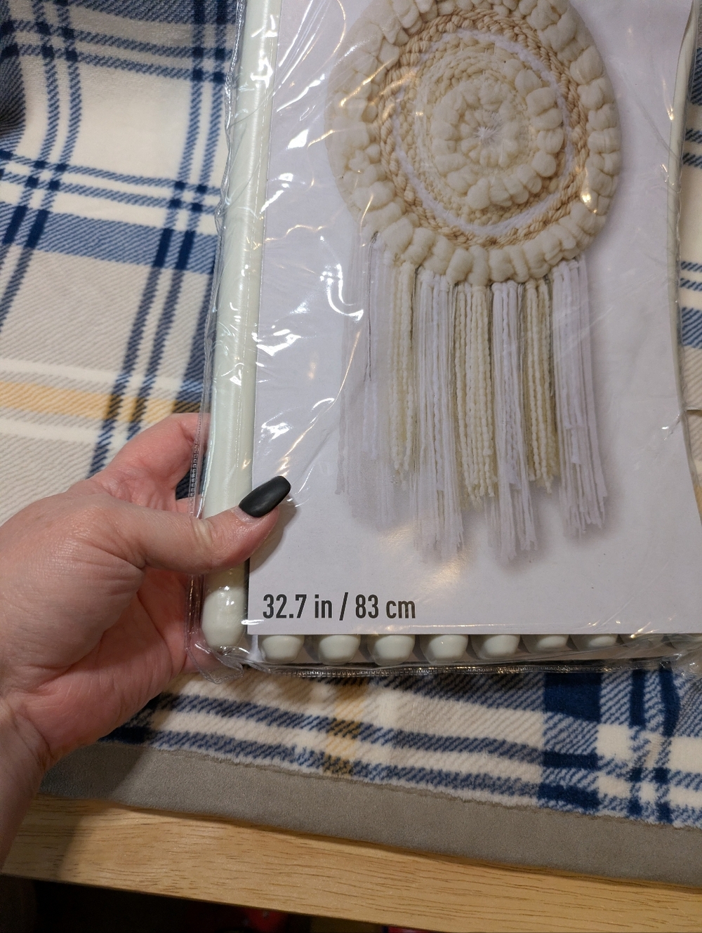 Loops & Threads Rug Loom Kit - Circular Weaving Wall Hanging Mandala DIY - Picture 4 of 6